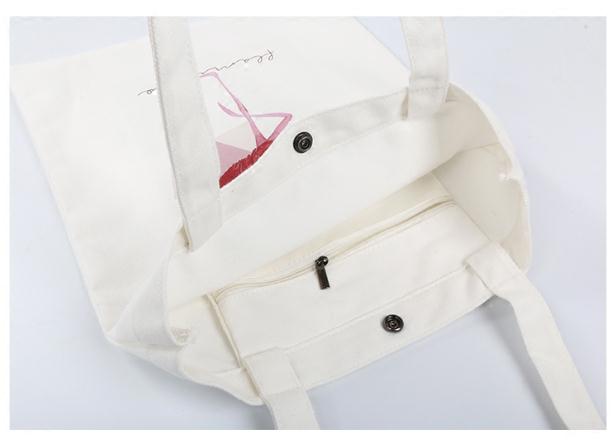 安価なファッション カスタムプリント 再利用可能 キャンバス コットン